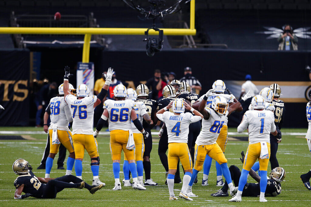 APTOPIX Chargers Saints Football